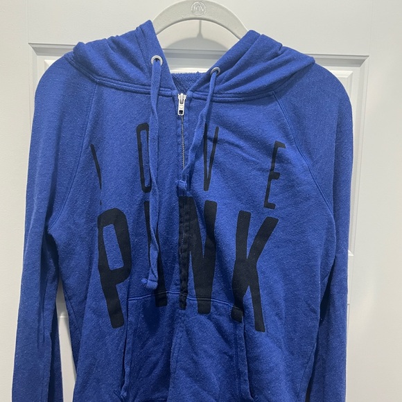 VINTAGE Y2K VICTORIAS SECRET PINK HOODIE - Picture 1 of 3